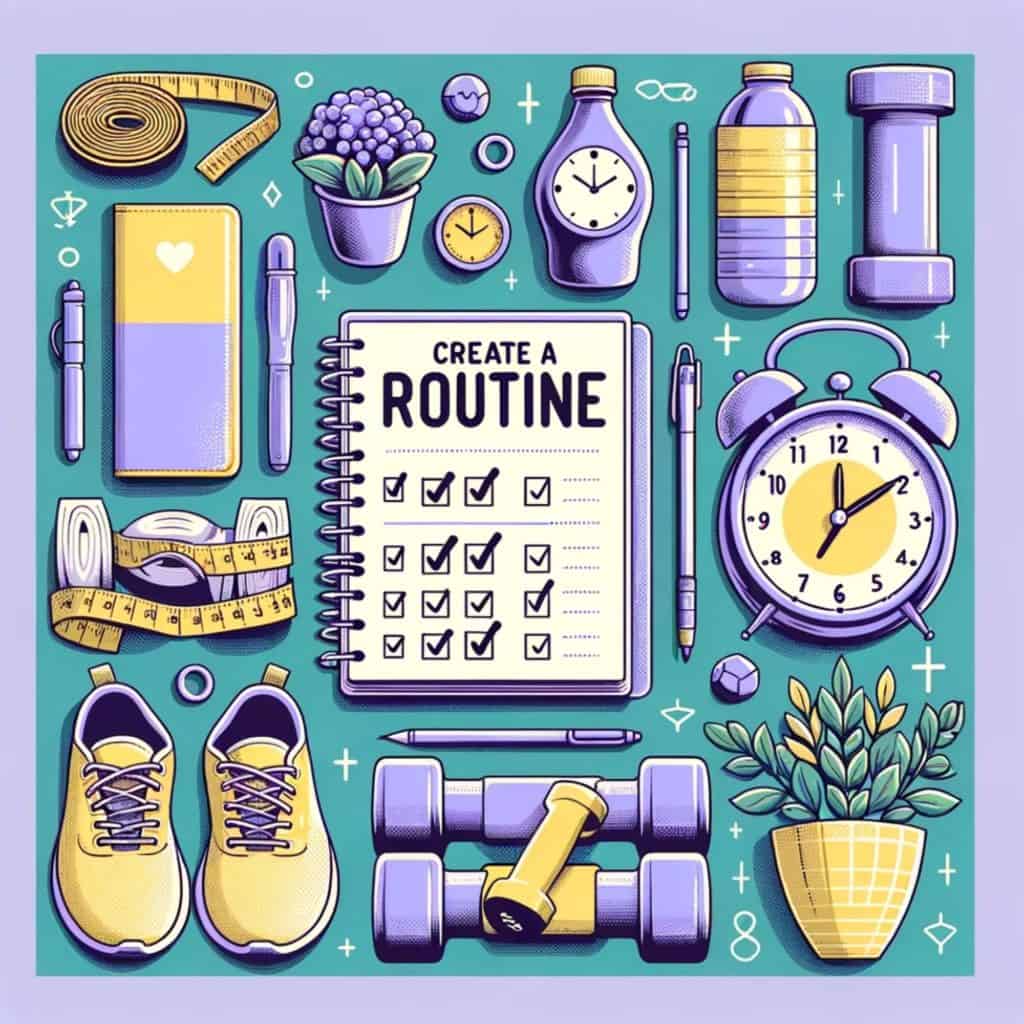 A collection of self-care routine items