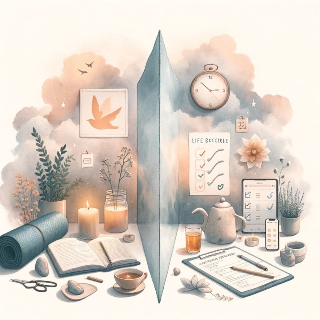 A wall dividing self care