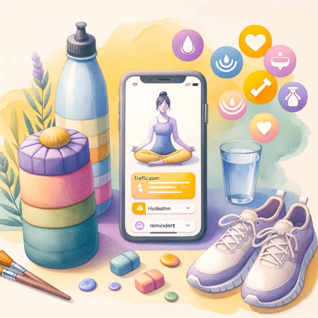 A phone with reminders