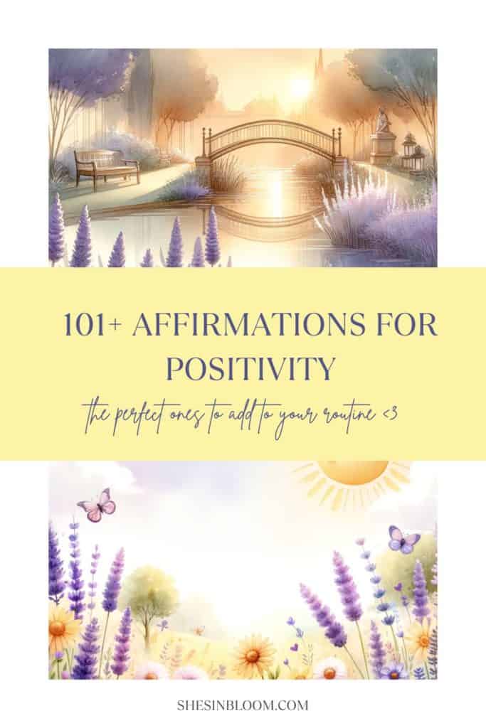 Pin image for affirmations for positivity