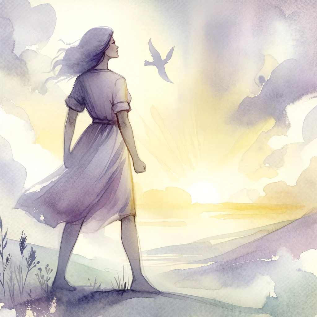 A woman standing strong