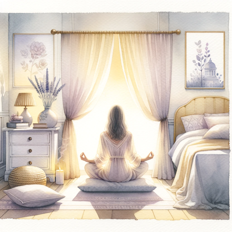 Cover image for self care practices post - a woman meditating